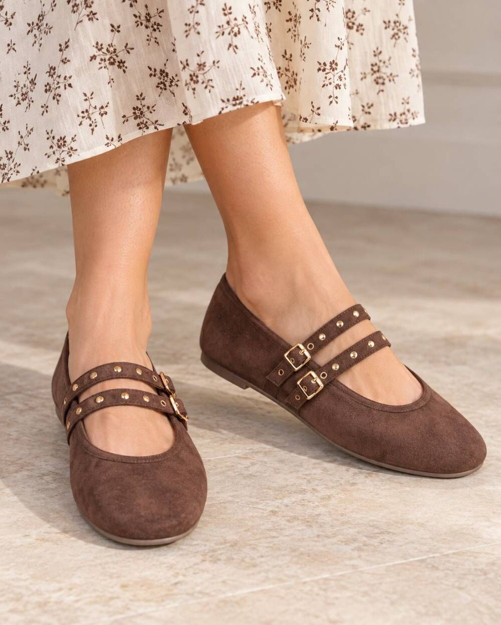 New with tags Universal Thread Henrietta Mary Jane Ballet Flats in Chocolate Bro